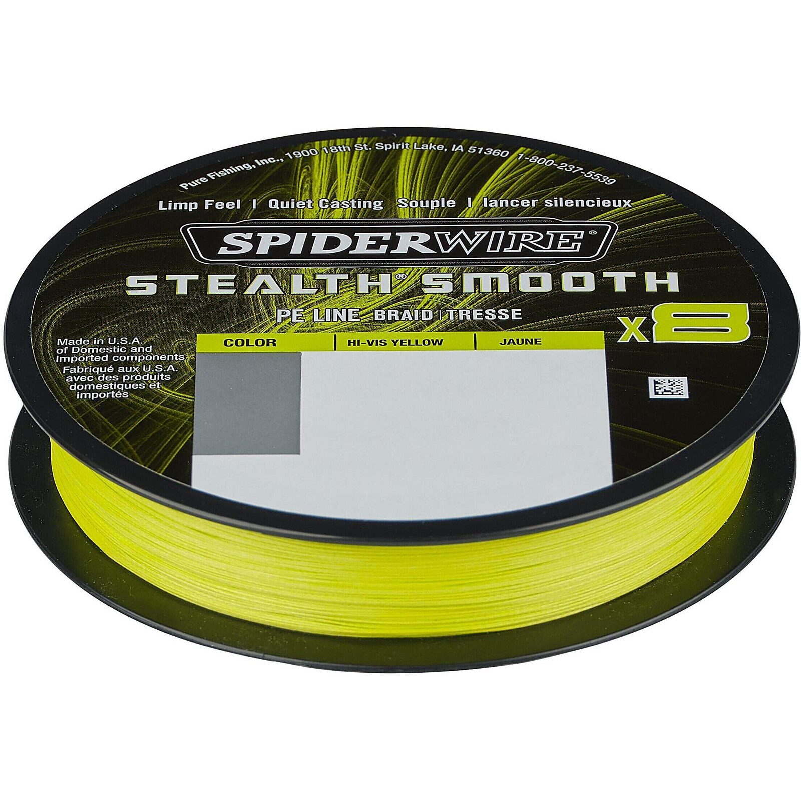 Spiderwire Stealth Smooth 8 Hi-Vis Yellow -  webstore