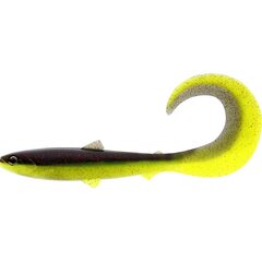 Westin BullTeez Curltail 10cm 6gr Black/Chartreuse 2pcs - Op voorraad