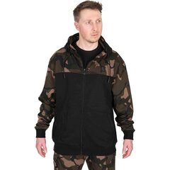 Fox LW BLack / Camo Split Zip Hoody