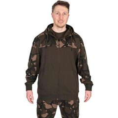 Fox LW Khaki / Camo Split Zip Hoody