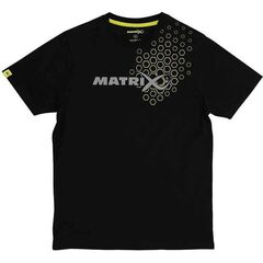 Matrix Hex Print T-Shirt Black