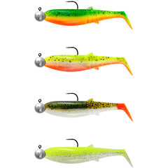 Savage Gear Cannibal Shad 10cm 9gr+10gr #3/0 Darkwater Mix 4+4PCS - Op voorraad