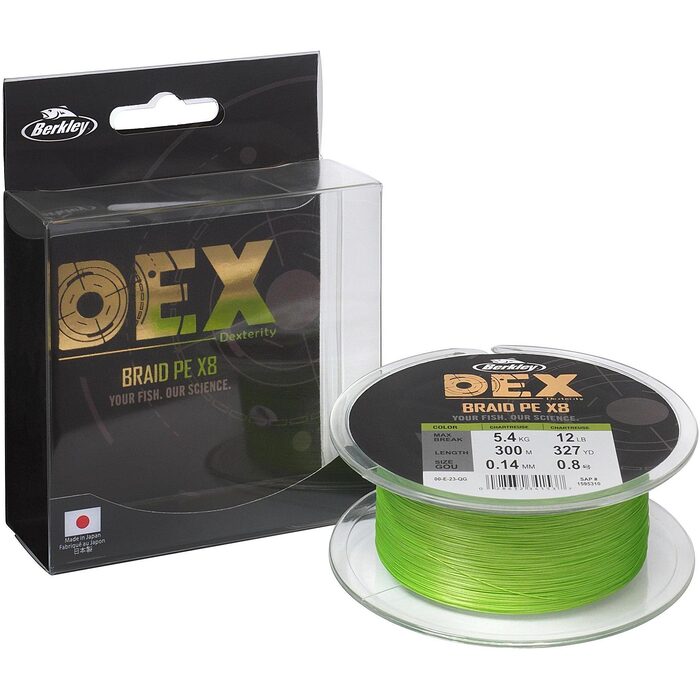 Berkley DEX Braid x8 Chartreuse 300m 0.06mm