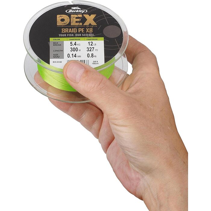 Berkley DEX Braid x8 Chartreuse 300m 0.06mm