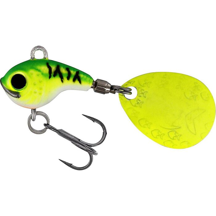 Westin DropBite Tungsten Spin Tail Jig 2cm 13gr Chartreuse Ice