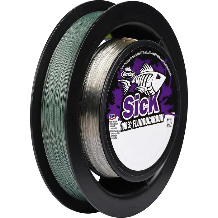 Berkley Sick 2 In 1 Braid Fluoro 0.10mm 150m + 0.30mm 50m