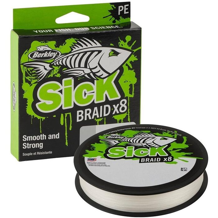 Berkley Sick Braid 8 White 150m 0.39mm