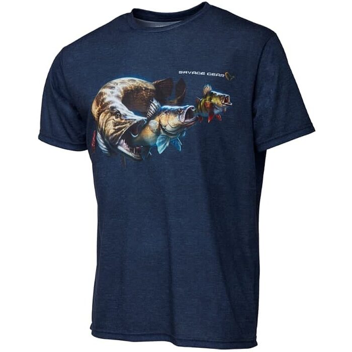 Savage Gear Cannibal T-Shirt Blue L