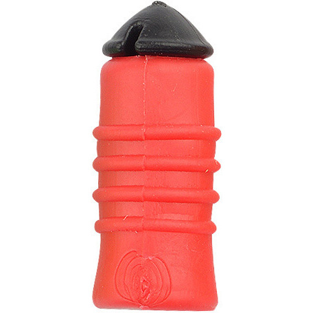 Cresta Soft Cap Hollow Connector L Red 5x2Pcs