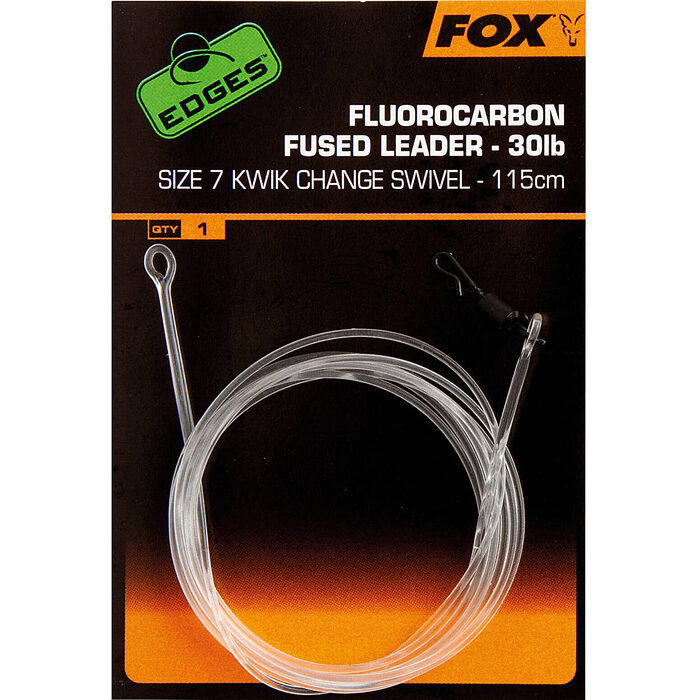 Fox Fluorocarbon Fused Leader 115cm Size 7 30lb