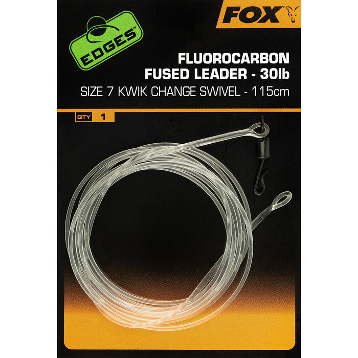 Fox Fluorocarbon Fused Leader 115cm Size 7 30lb