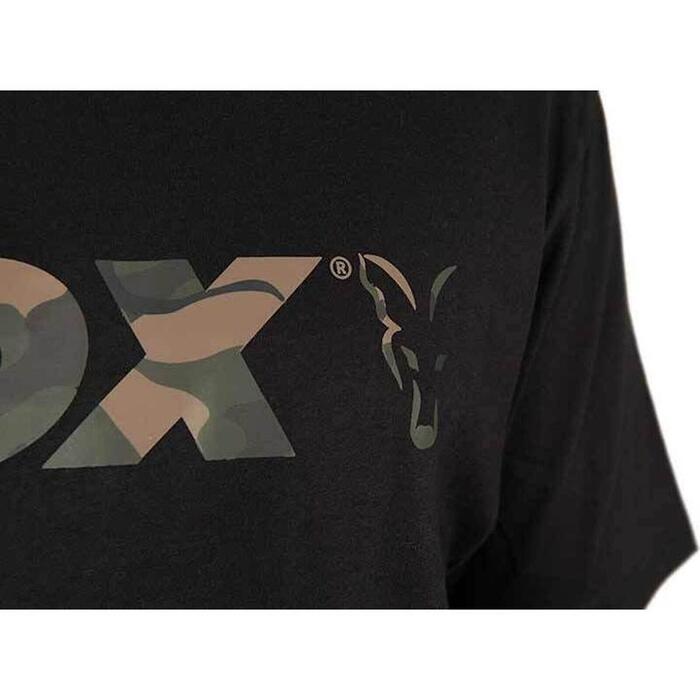 Fox Black / Camo Logo T-Shirt L