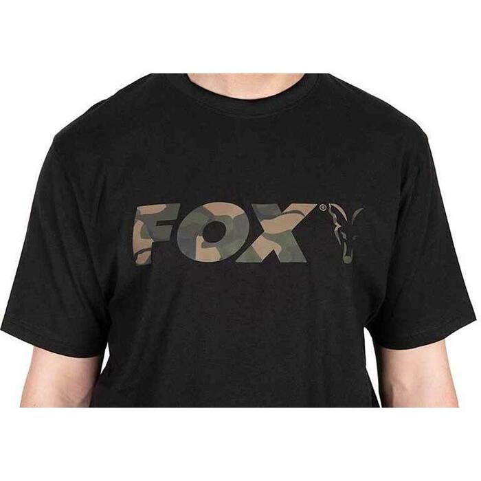 Fox Black / Camo Logo T-Shirt L