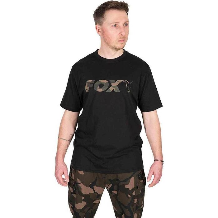 Fox Black / Camo Logo T-Shirt L