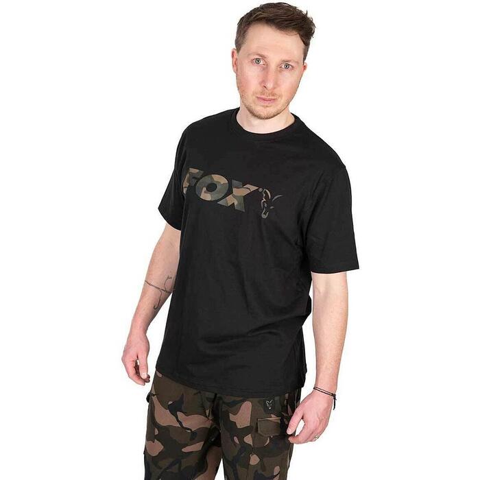 Fox Black / Camo Logo T-Shirt L