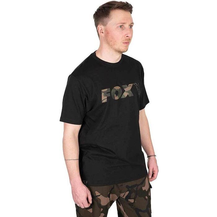 Fox Black / Camo Logo T-Shirt L