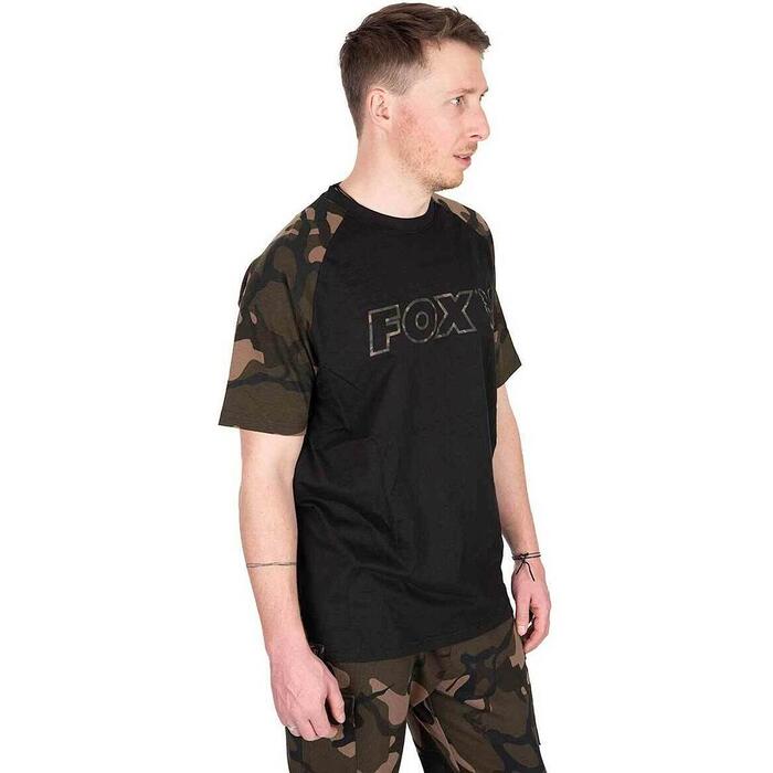 Fox Black / Camo Logo T-Shirt L