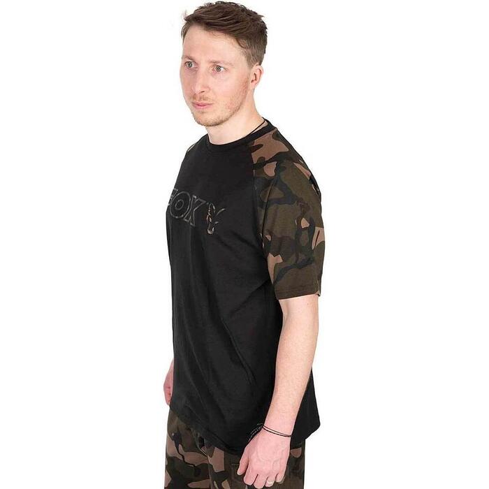 Fox Black / Camo Logo T-Shirt L