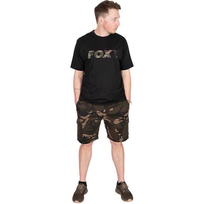 Fox Black / Camo Logo T-Shirt L