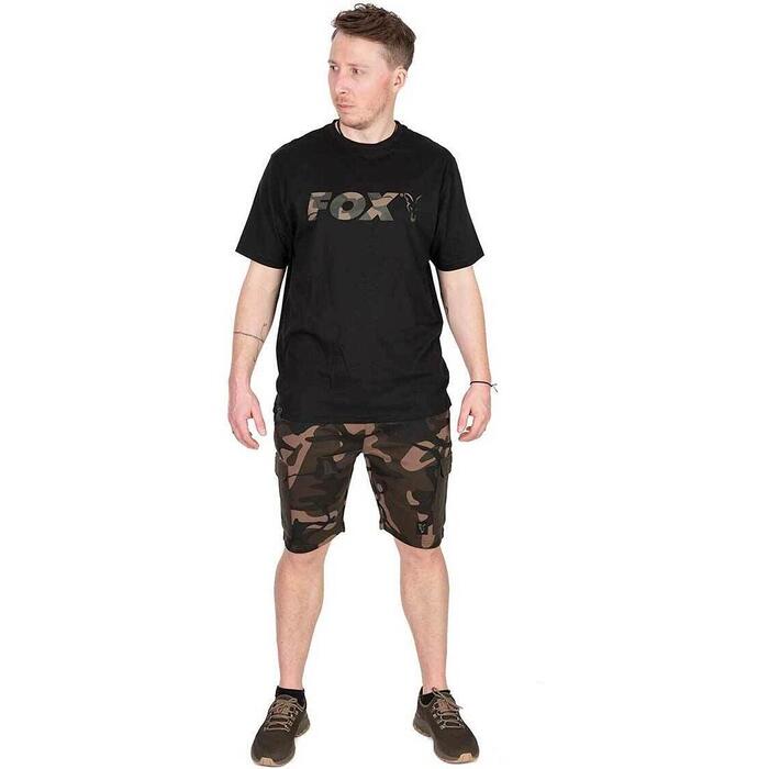 Fox Black / Camo Logo T-Shirt L