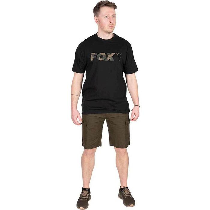 Fox Black / Camo Logo T-Shirt L