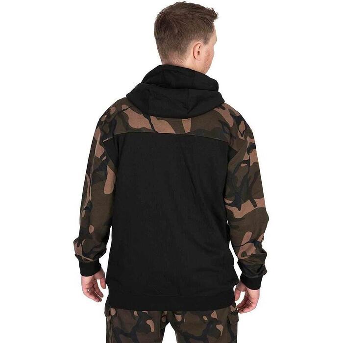 Fox LW BLack / Camo Split Zip Hoody L