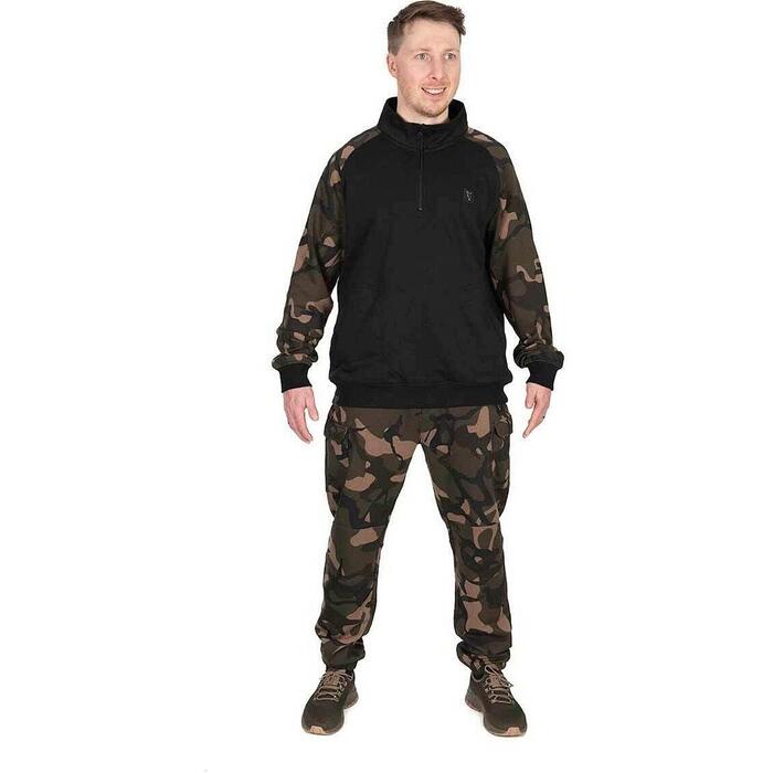 Fox LW Black / Camo qtr zip L