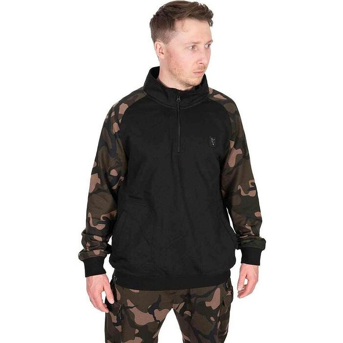 Fox LW Black / Camo qtr zip L