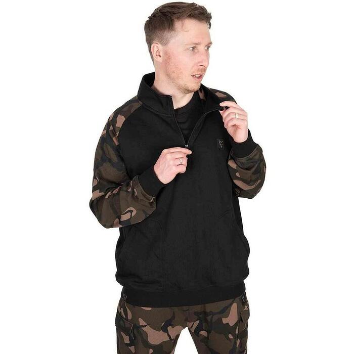 Fox LW Black / Camo qtr zip L