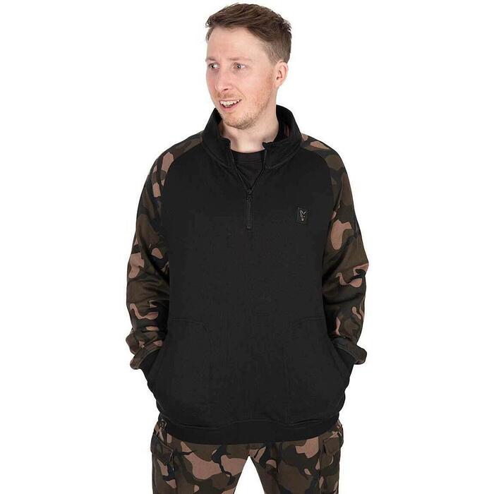 Fox LW Black / Camo qtr zip L