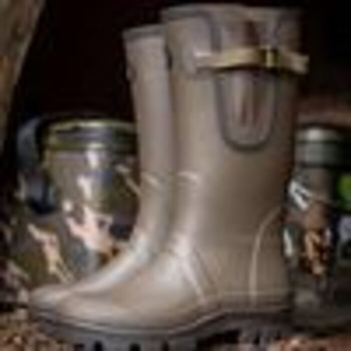 Fox Neoprene lined Camo/Khaki Rubber Boot 45