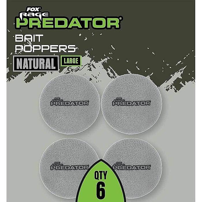 Fox Rage Predator Bait Poppers Natural L