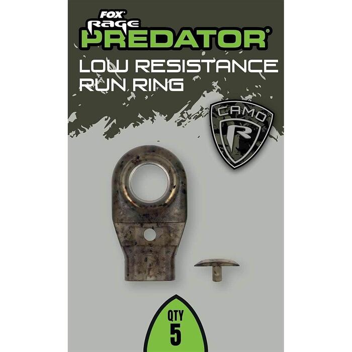 Fox Rage Predator Camo Low Resistance Run Ring 5pcs