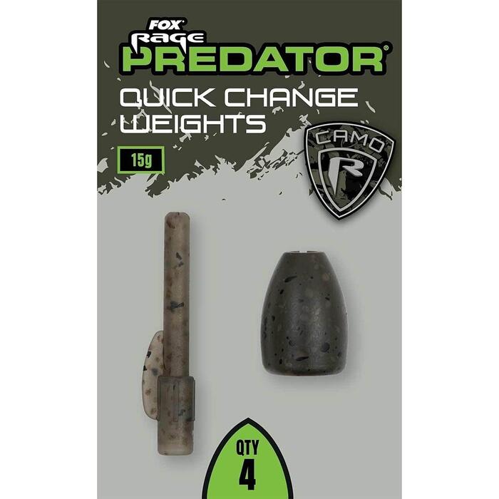 Fox Rage Predator Camo Quick Change Weights 15g