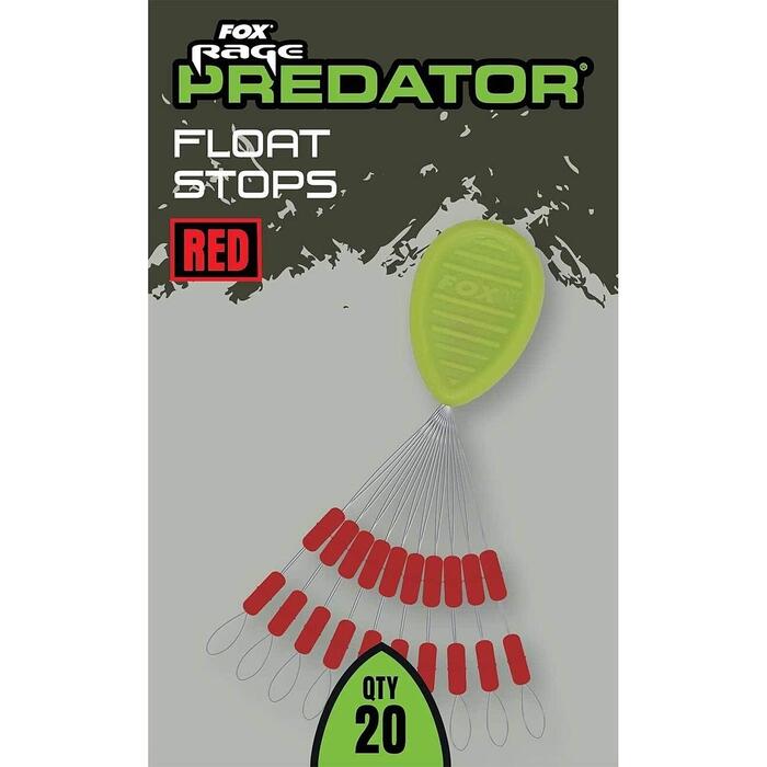 Fox Rage Predator Float Stops Red 20pcs