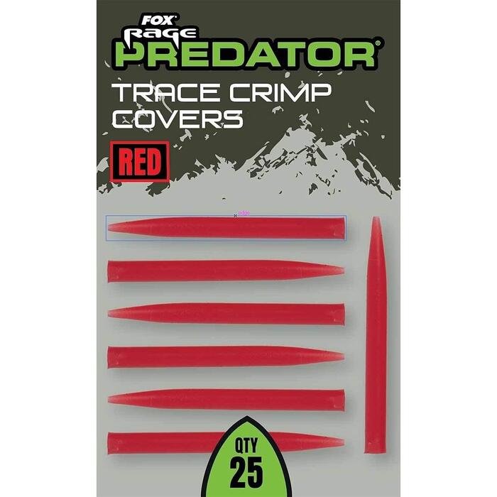 Fox Rage Predator Red Trace Crimp Covers 25pcs