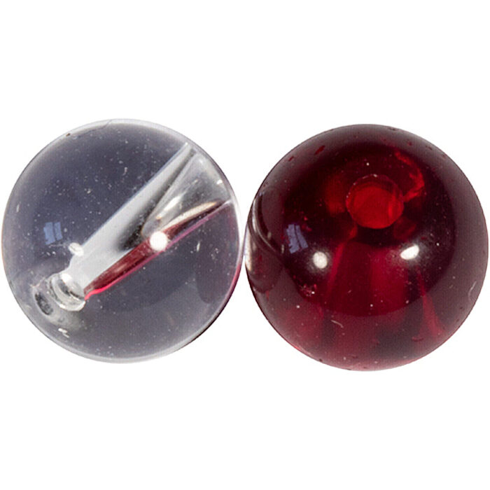 Fox Rage Rage Strike Point 6mm Clear and Red Glass Beads