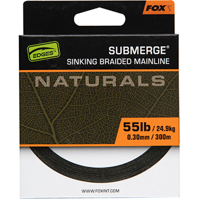 Fox Submerge Naturals Sinking Braid 600m 0.25mm 45lb