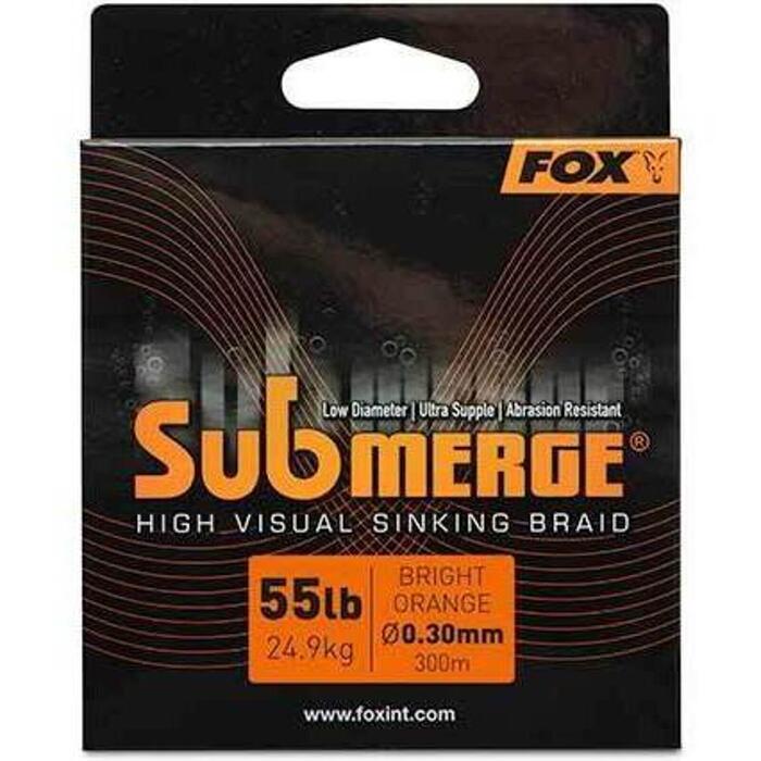 Fox Submerge Orange sinking braid 600m 0.20mm 35lb