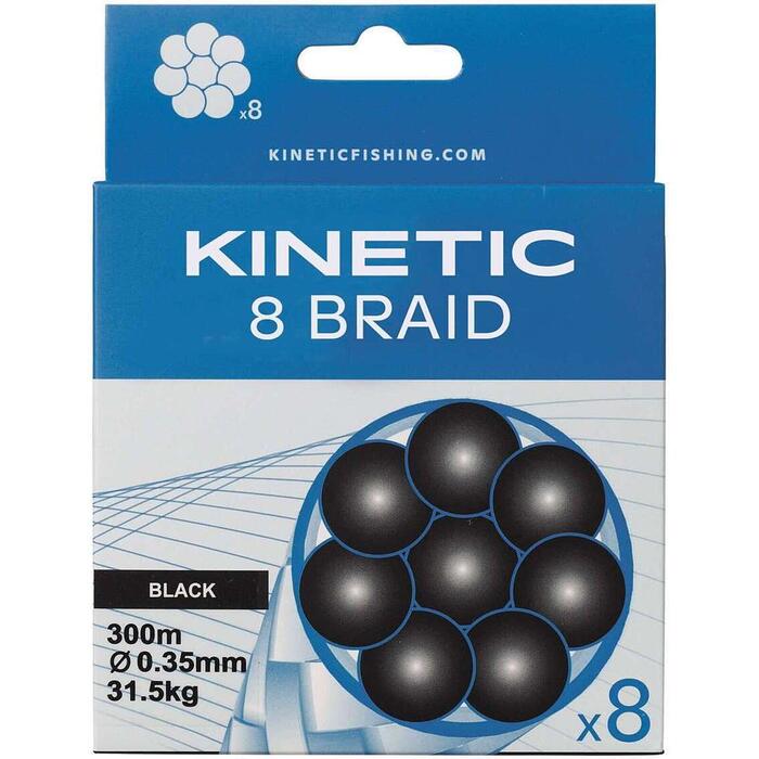 Kinetic 8 Braid Black 150m 0.12mm 9.6kg