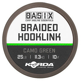 Korda Basix Braided Hooklink 25lb 10m