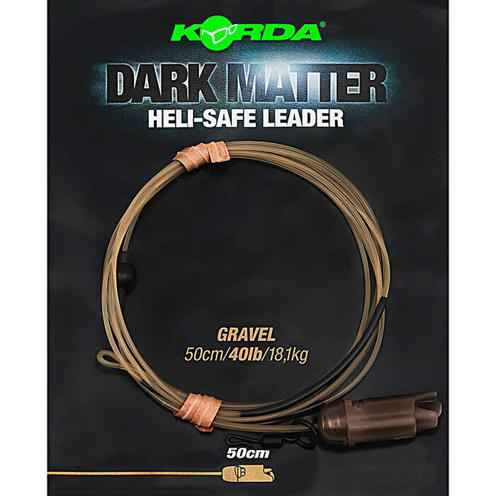 Korda Dark Matter Leader Heli Safe 40lb 50cm Gravel