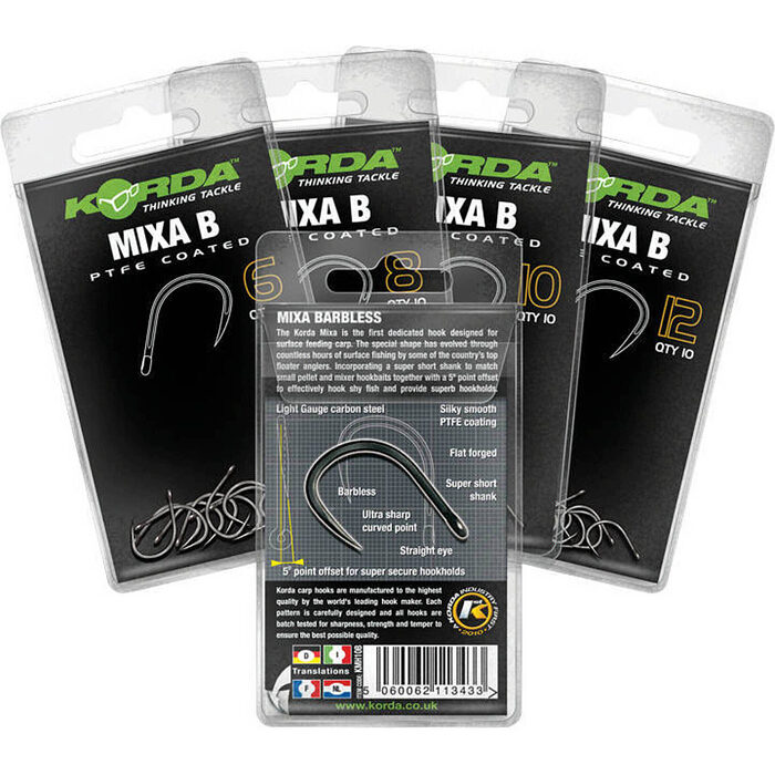 Korda Mixa Hook Barbless Size 8