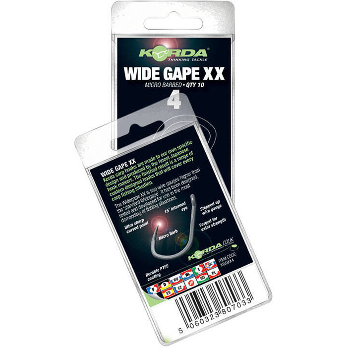 Korda Wide Gape Hook XX Size 1