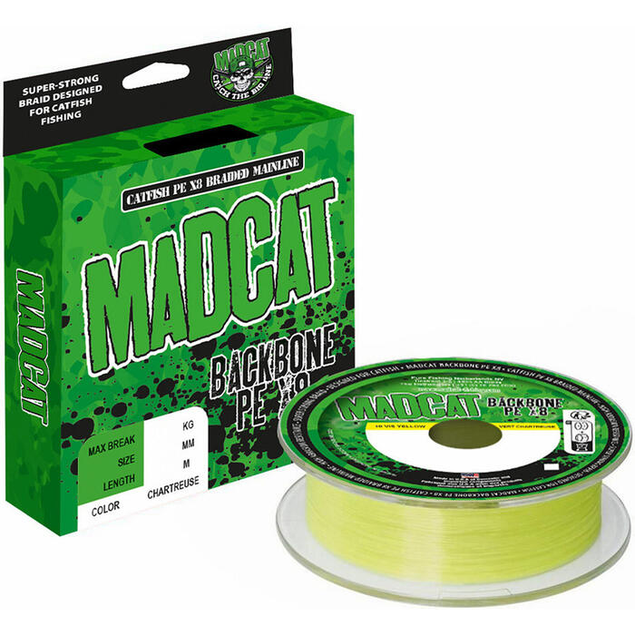 Madcat Backbone 300m 0.45mm 47.7kg Chartreuse