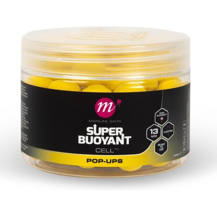 Mainline Super Buoyant Pop-Ups Essential Cell 13mm Yellow