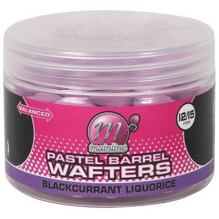 Mainline Pastel Barrel Wafters Blackcurrant Liquorice 12/15mm 150ml