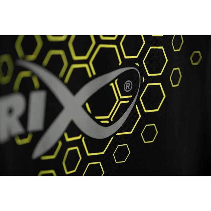 Matrix Hex Print T-Shirt Black - L