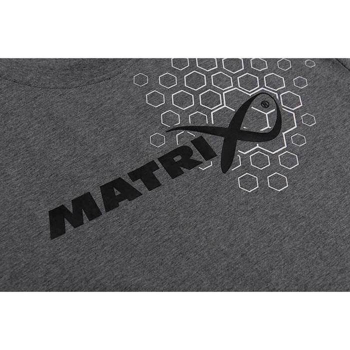 Matrix Hex Print T-Shirt Grey - L