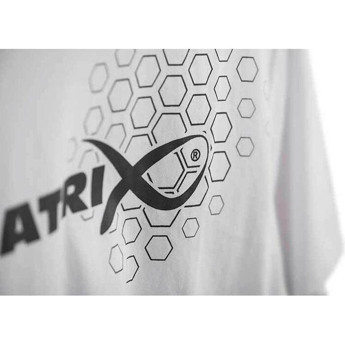 Matrix Hex Print T-Shirt White - L